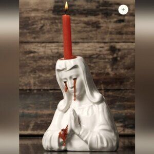 💀DISTURBIA - Weeping Bloody Mary Statuette/Candle Holder/Home Decor for Goths💀